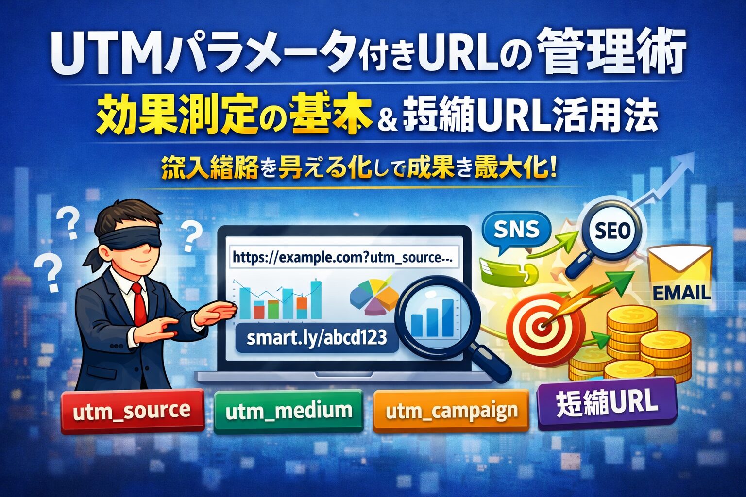 UTMパラメータ付きURLの管理術：効果測定の基本と短縮URLで成果を最大化する方法