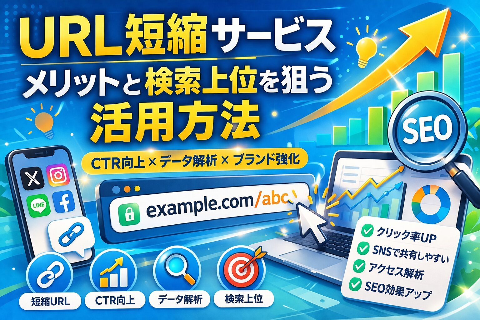 URL短縮サービスとは？メリットと検索上位を狙う活用方法