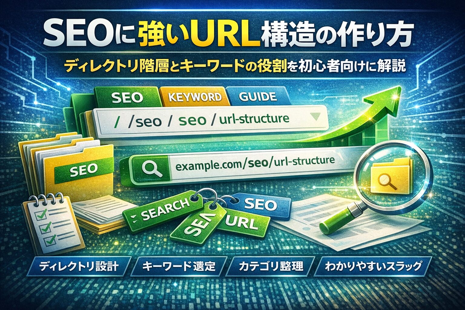 SEOに強いURL構造の作り方：ディレクトリ階層とキーワードの役割