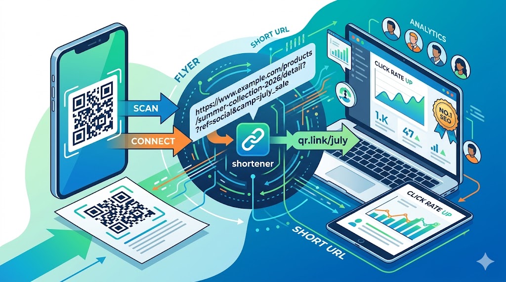 QRコード×短縮URL：オフラインからオンラインへの誘導を加速させる