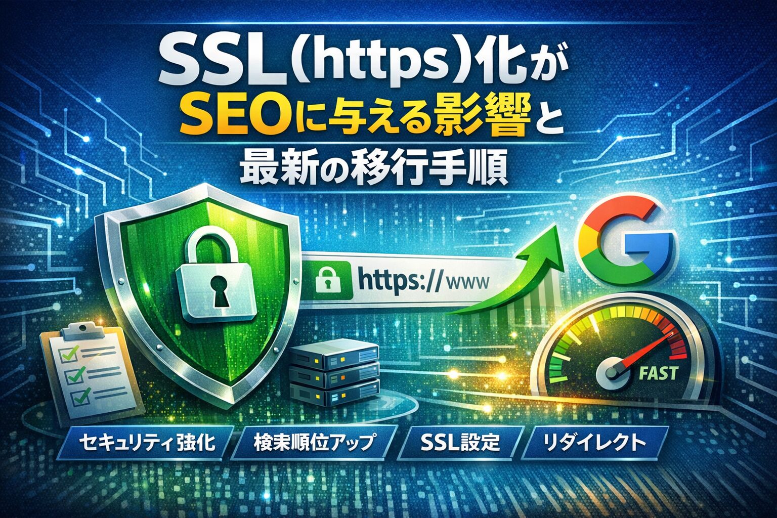 SSL（HTTPS）化がSEOに与える影響と最新の移行手順【2026年完全版】